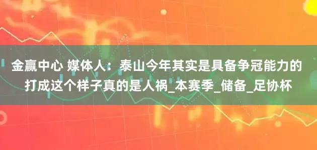 金赢中心 媒体人：泰山今年其实是具备争冠能力的 打成这个样子真的是人祸_本赛季_储备_足协杯